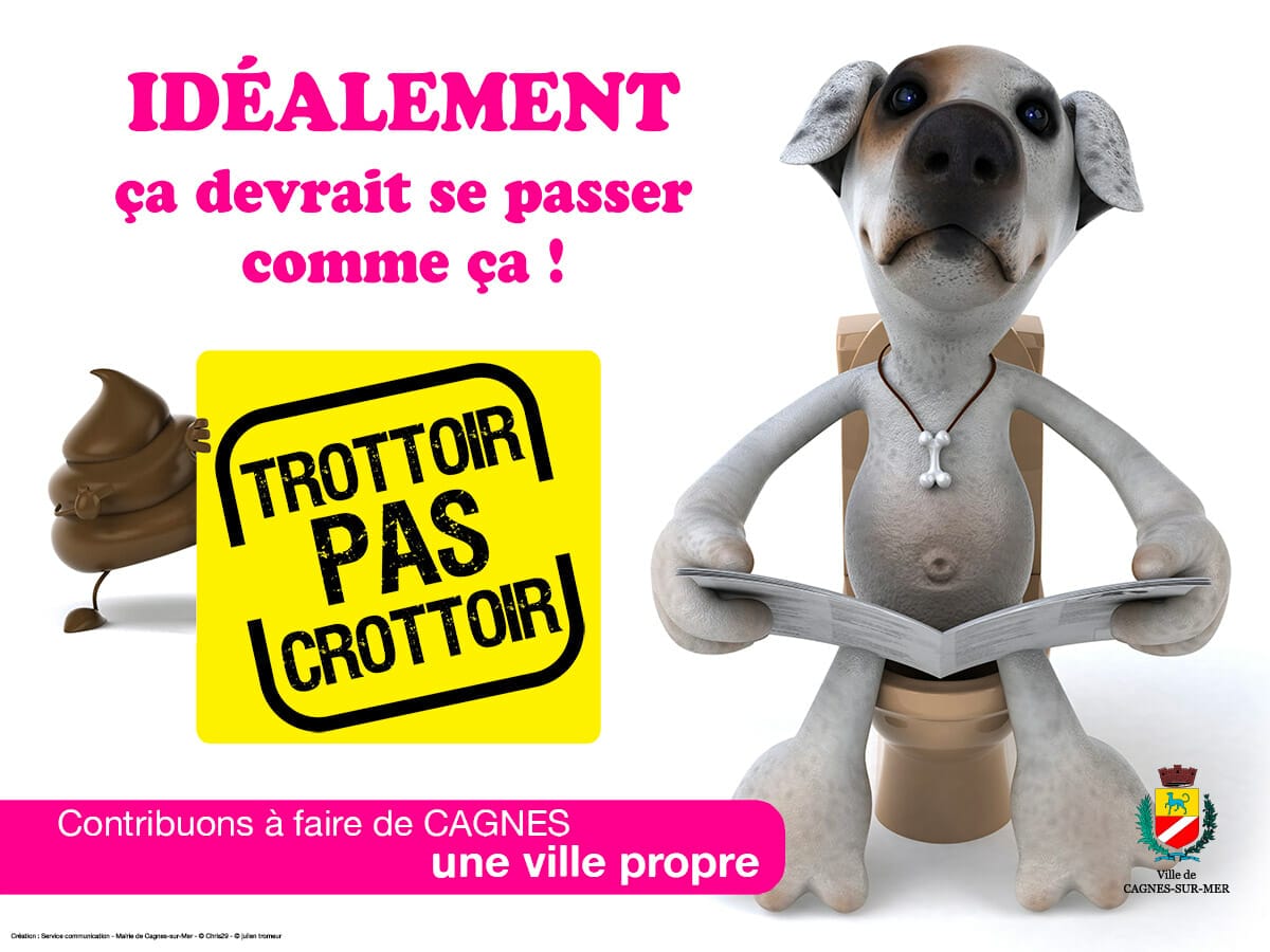 Affiche Trottoir pas Crottoir